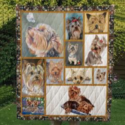 Love Yorkshire Terrier Quilt All Over Printed and Home Decor