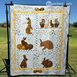 Lovely Bunny Clt170644 Quilt Blanket and Home Decor
