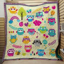 Lovely Owl Quilt Design By Exrain and Home Decor