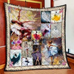Loving Ballet Arts Quilt Blanket TNA10172001ST and Home Decor