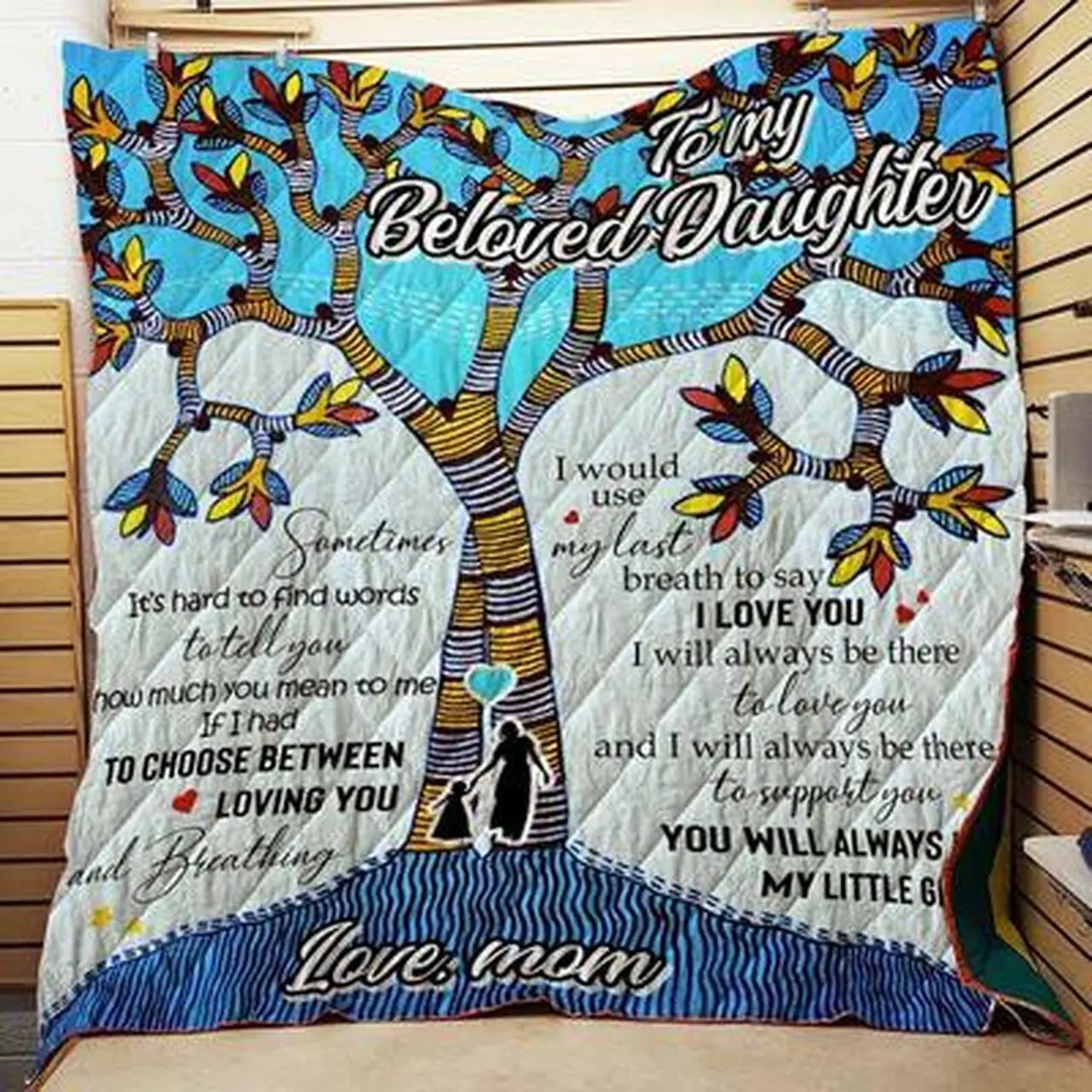 Loving You And Breathing Quilt Blanket Quilt and Home Decor
