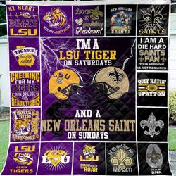 Lsu-Nos 3D Premium Quilt and Home Decor
