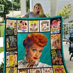 Lucille Ball Quilt Blanket 01 and Home Decor