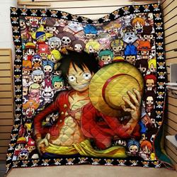 Luffy One Piece Quilt For Fans Amine and Home Decor