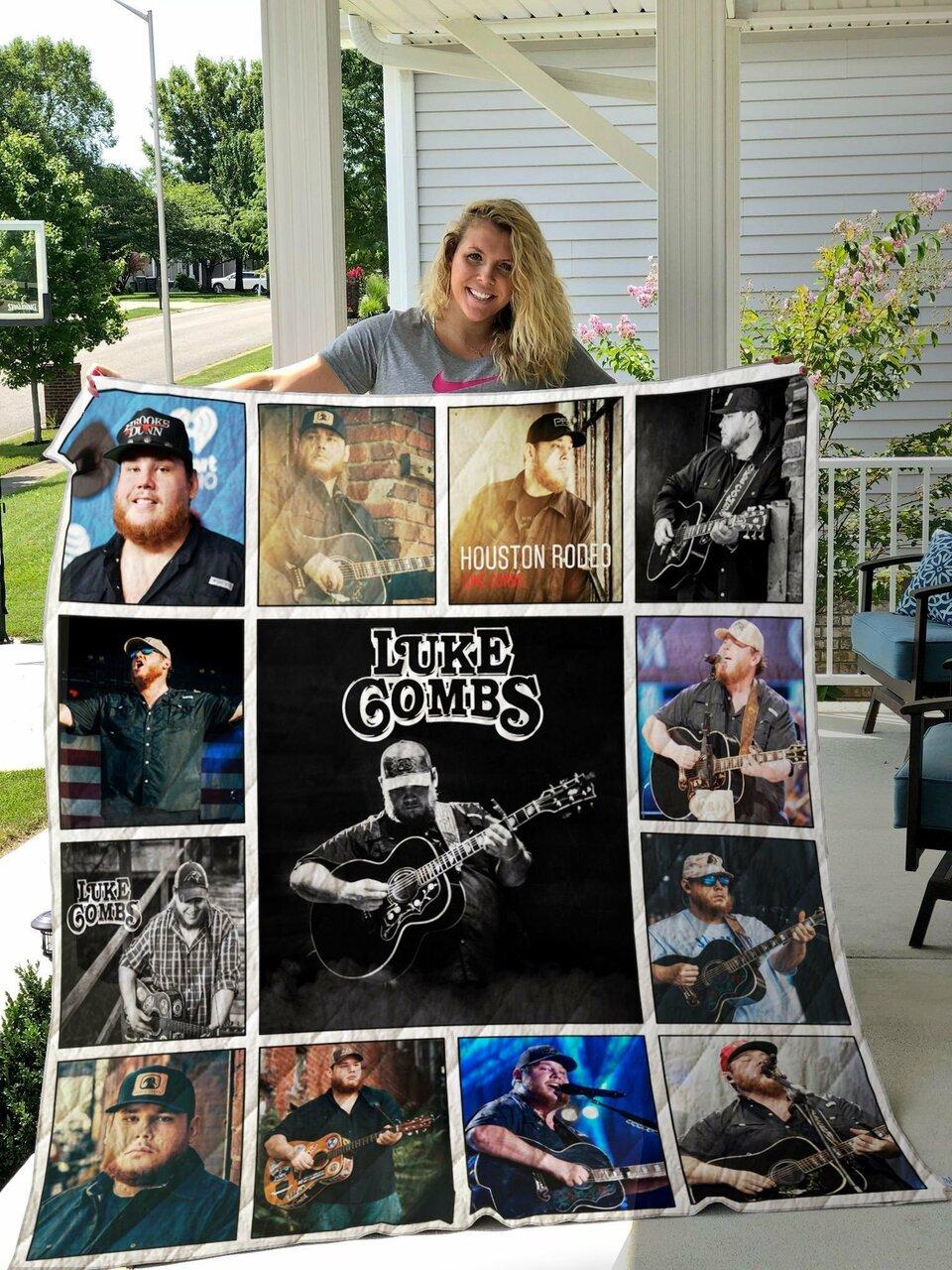 Luke Combs Albums Quilt Blanket 02 and Home Decor