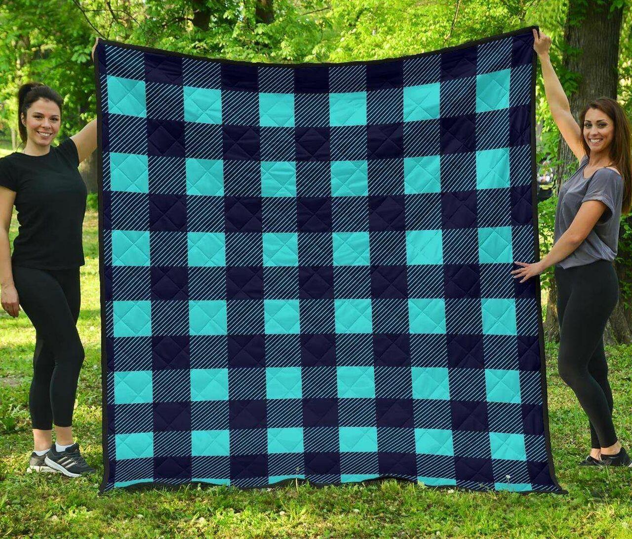Lumberjack Blue Cl12100416Mdq Quilt Blanket and Home Decor