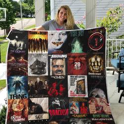 M  25 Horror Movies Custom Quilt Blanket and Home Decor