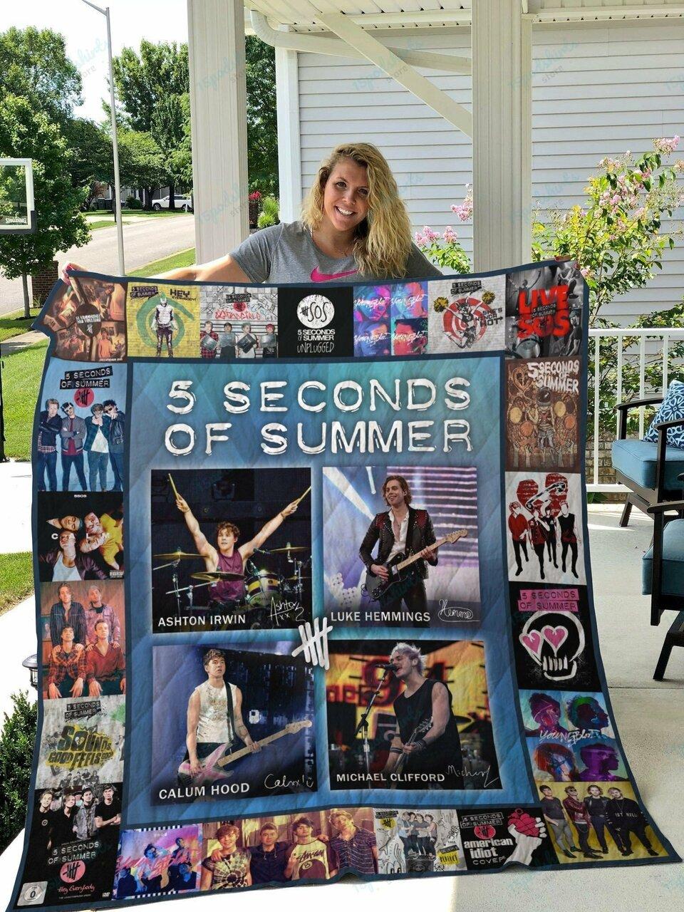 M 5 Seconds Of Summer Quilt Blanket and Home Decor