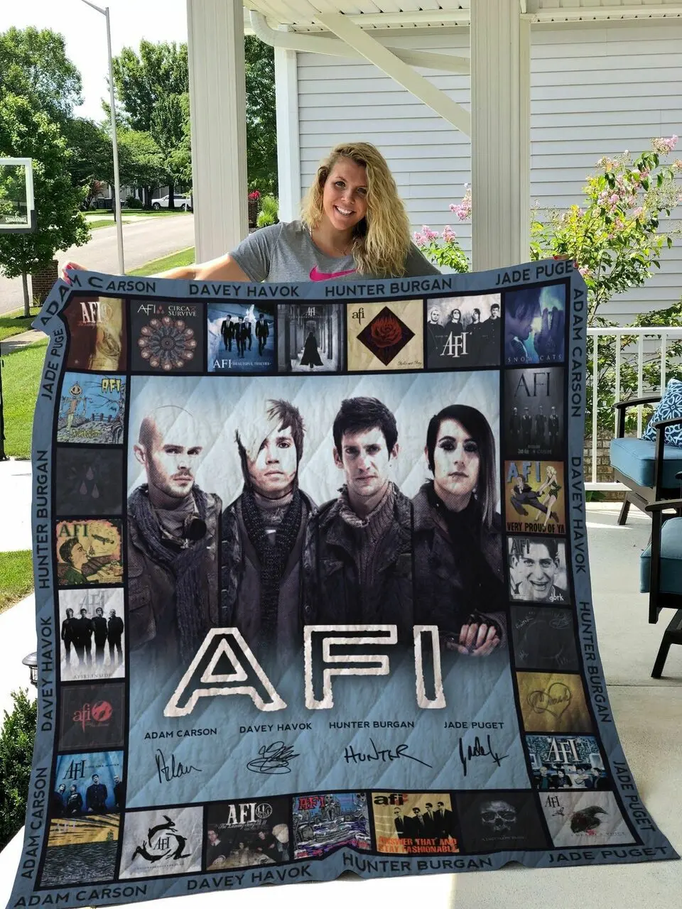M Afi Quilt Blanket and Home Decor