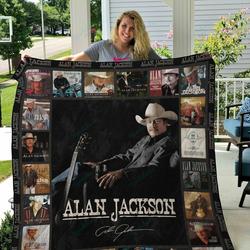 M Alan Jackson Quilt Blanket and Home Decor