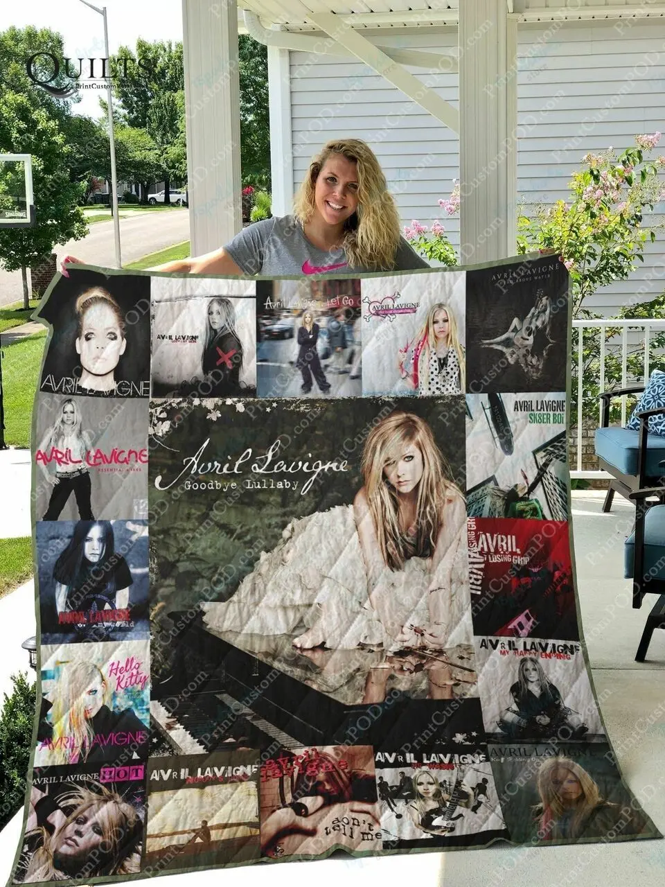 M Avril Lavigne Quilt Blanket For Fans Ver 17 and Home Decor