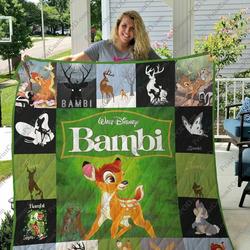 M Bambi Minimalist Quilt Blanket Ver17 and Home Decor