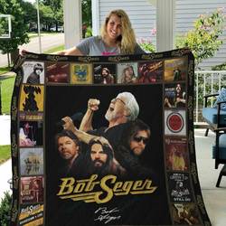 M Bob Seger Quilt Blanket Ver 2 and Home Decor