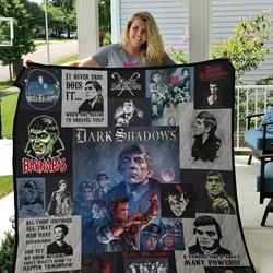M Dark Shadows Quilt Blanket and Home Decor