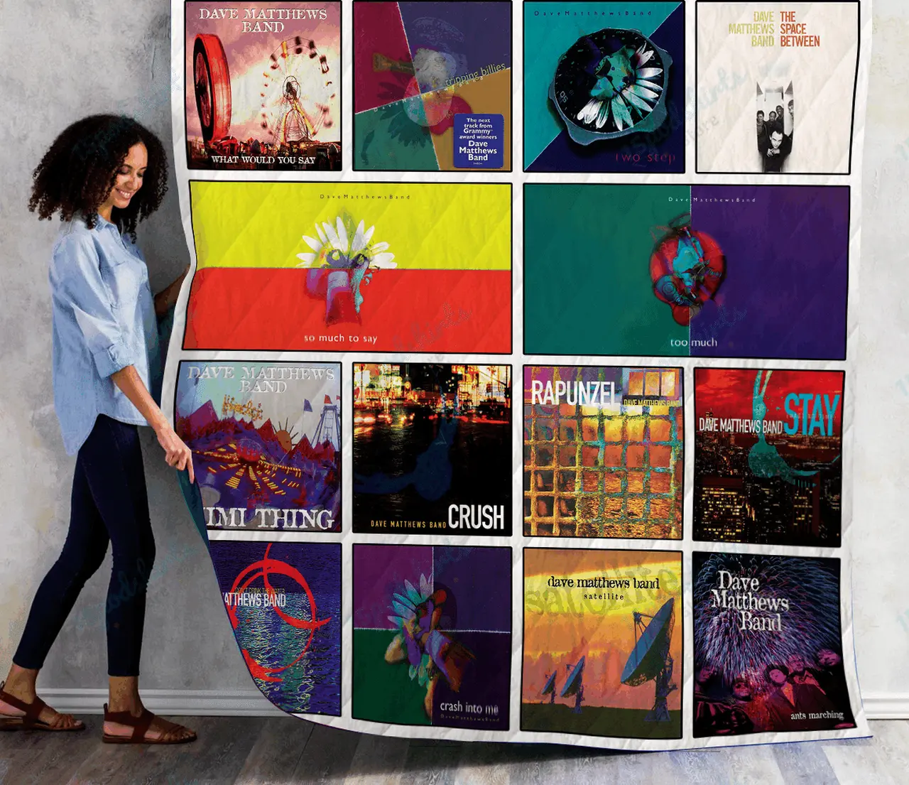 M Dave Matthews Albums Quilt Blanket For Fans Ver 14 and Home Decor