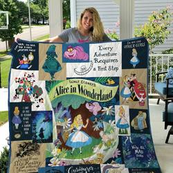 M Disney S Alice In Wonderland Quilt Blanket and Home Decor