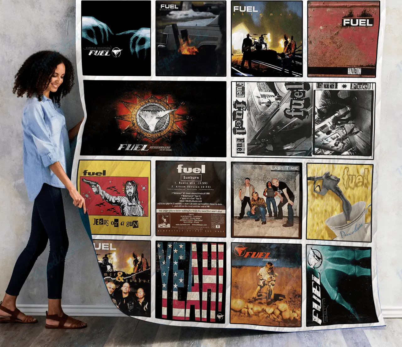M Fuel Albums Quilt Blanket For Fans Ver 14 and Home Decor