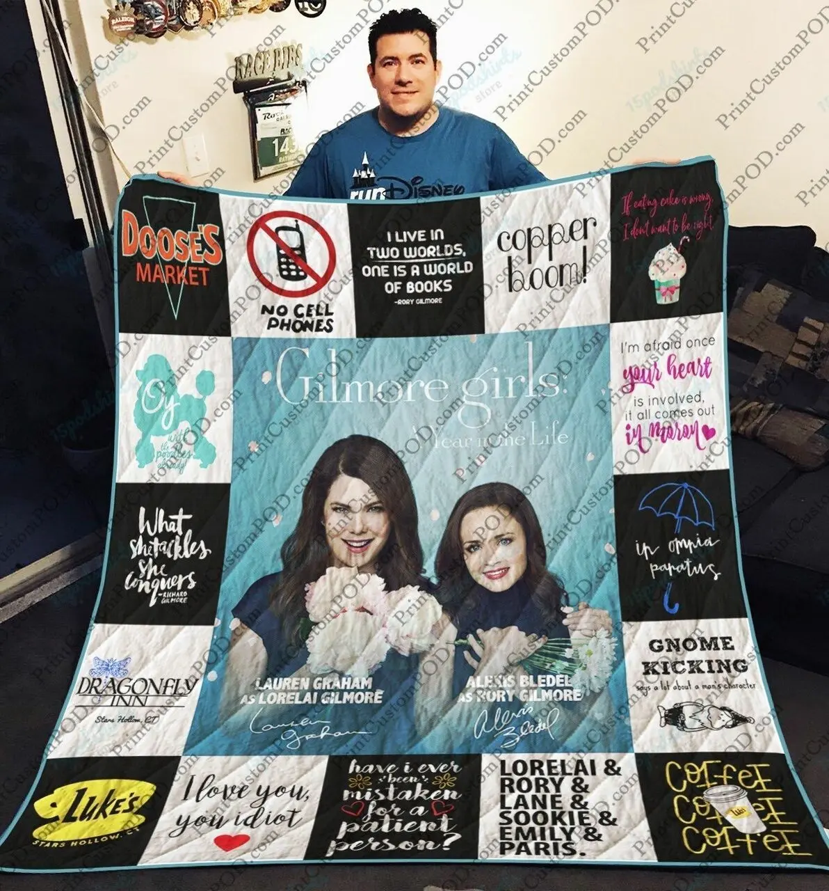 M Gilmore Girls Quilt Blanket For Fans Ver 17 3 and Home Decor