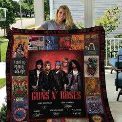 M Guns N Roses Quilt Blanket Ver 1 and Home Decor