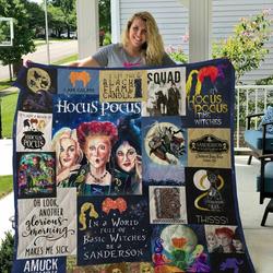 M Hocus Pocus Quilt Blanket and Home Decor