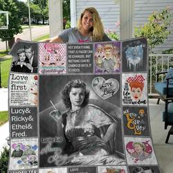 M I Love Lucy Quilt Blanket Ver 2 and Home Decor