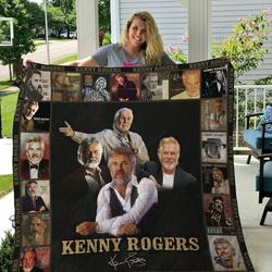 M Kenny Rogers Quilt Blanket and Home Decor