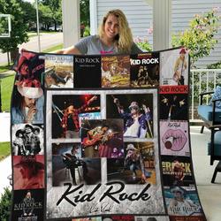 M Kid Rock Quilt Blanket and Home Decor