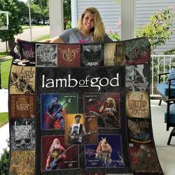 M Lamb Of God Quilt Blanket and Home Decor
