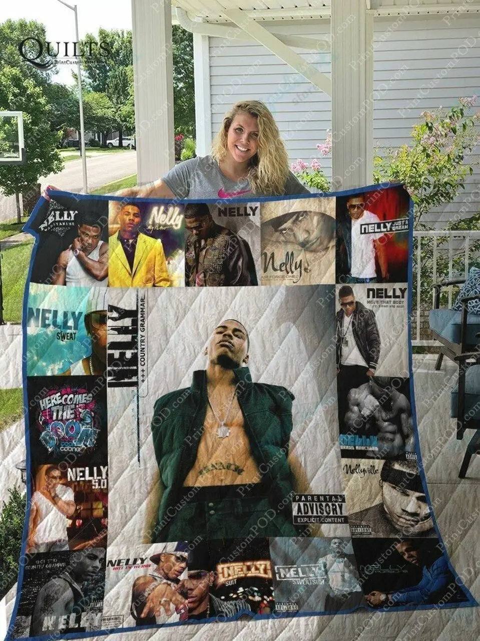 M Nelly Quilt Blanket For Fans Ver 17 and Home Decor