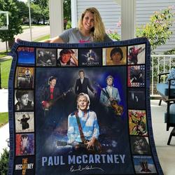 M Paul Mccartney Quilt Blanket and Home Decor
