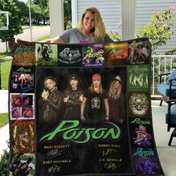 M Poison Quilt Blanket Ver 2 and Home Decor