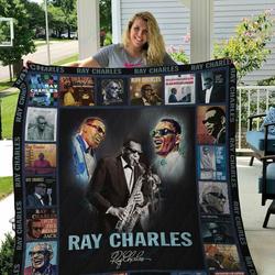 M Ray Charles Quilt Blanket and Home Decor
