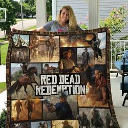 M Red Dead Redemption Quilt Blanket and Home Decor