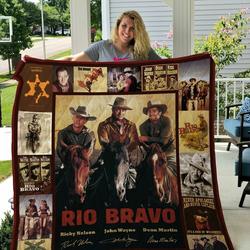 M Rio Bravo Quilt Blanket Ver 1 and Home Decor