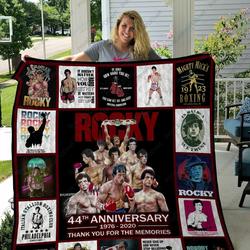 M Rocky Quilt Blanket Ver 1 and Home Decor