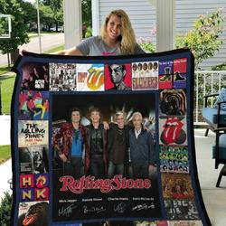 M Rolling Stone Quilt Blanket Ver 1 and Home Decor