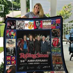 M Rolling Stone Quilt Blanket Ver 2 and Home Decor