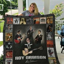 M Roy Orbison Quilt Blanket and Home Decor