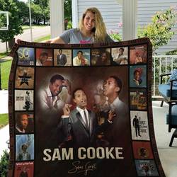M Sam Cooke Quilt Blanket and Home Decor
