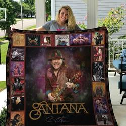 M Santana Quilt Blanket Ver 2 and Home Decor