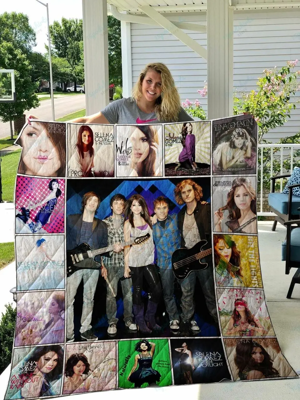 M Selena Gomez The Scene Quilt Blanket For Fans and Home Decor