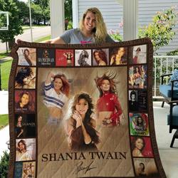 M Shania Twain Quilt Blanket and Home Decor
