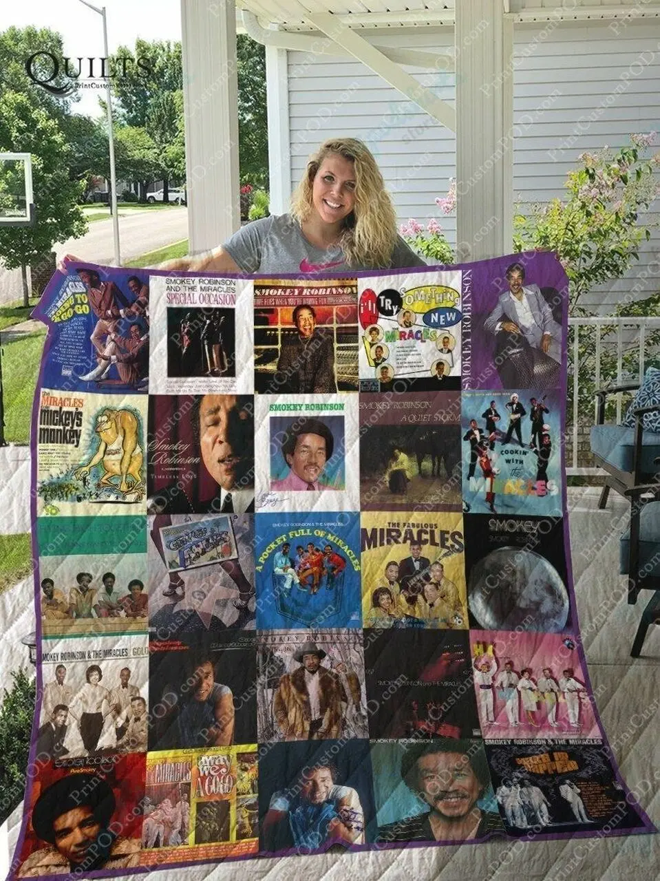 M Smokey Robinson Quilt Blanket For Fans Ver 25 and Home Decor