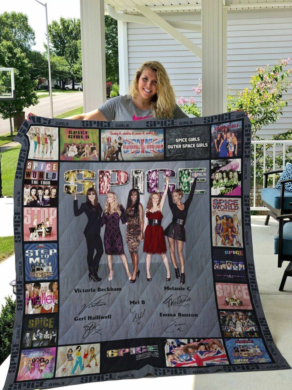 M Spice Girls Quilt Blanket and Home Decor