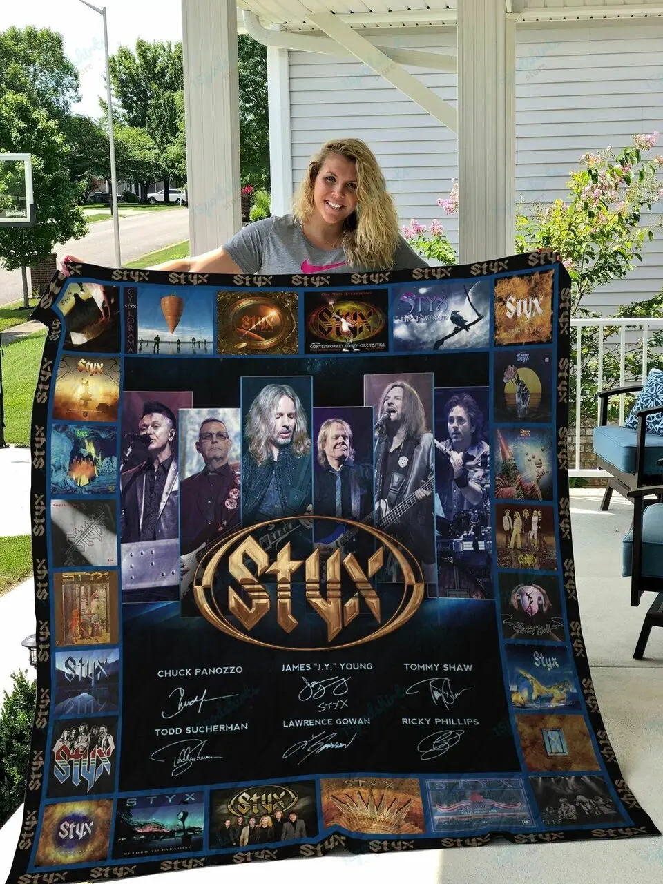 M Styx Quilt Blanket Ver 1 and Home Decor