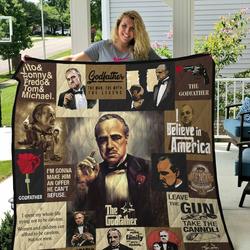 M The Godfather Quilt Blanket and Home Decor
