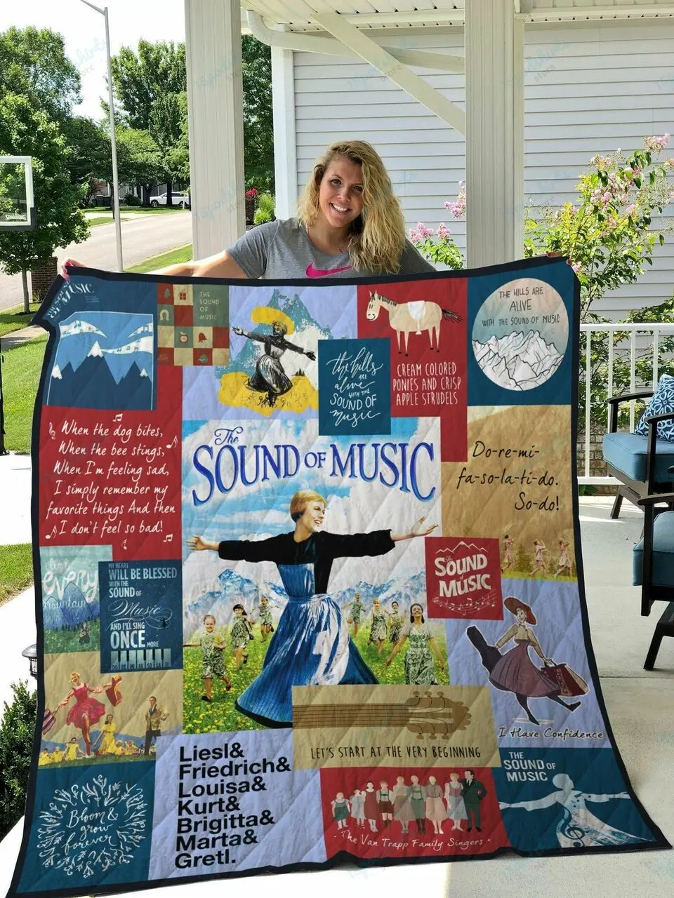 M The Sound Of Music Quilt Blanket and Home Decor