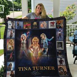 M Tina Turner Quilt Blanket and Home Decor