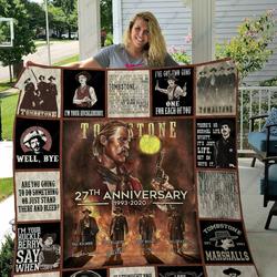 M Tombstone Quilt Blanket Ver 1 and Home Decor