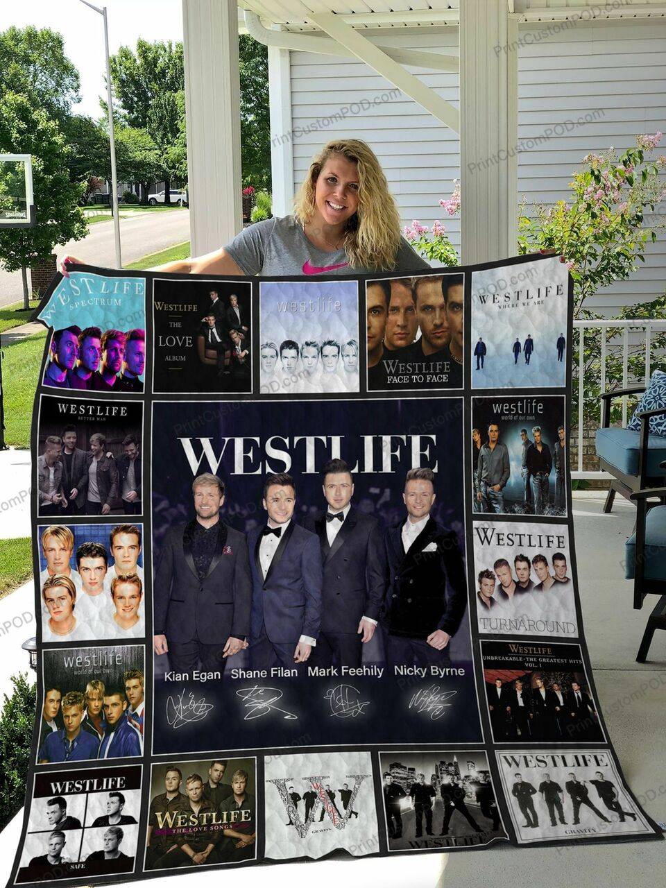 M Westlife Quilt Blanket Ver 2 and Home Decor